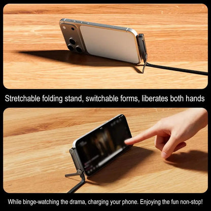 Magicable™ -  2-in-1 Fast Charging Cable With Phone Stand